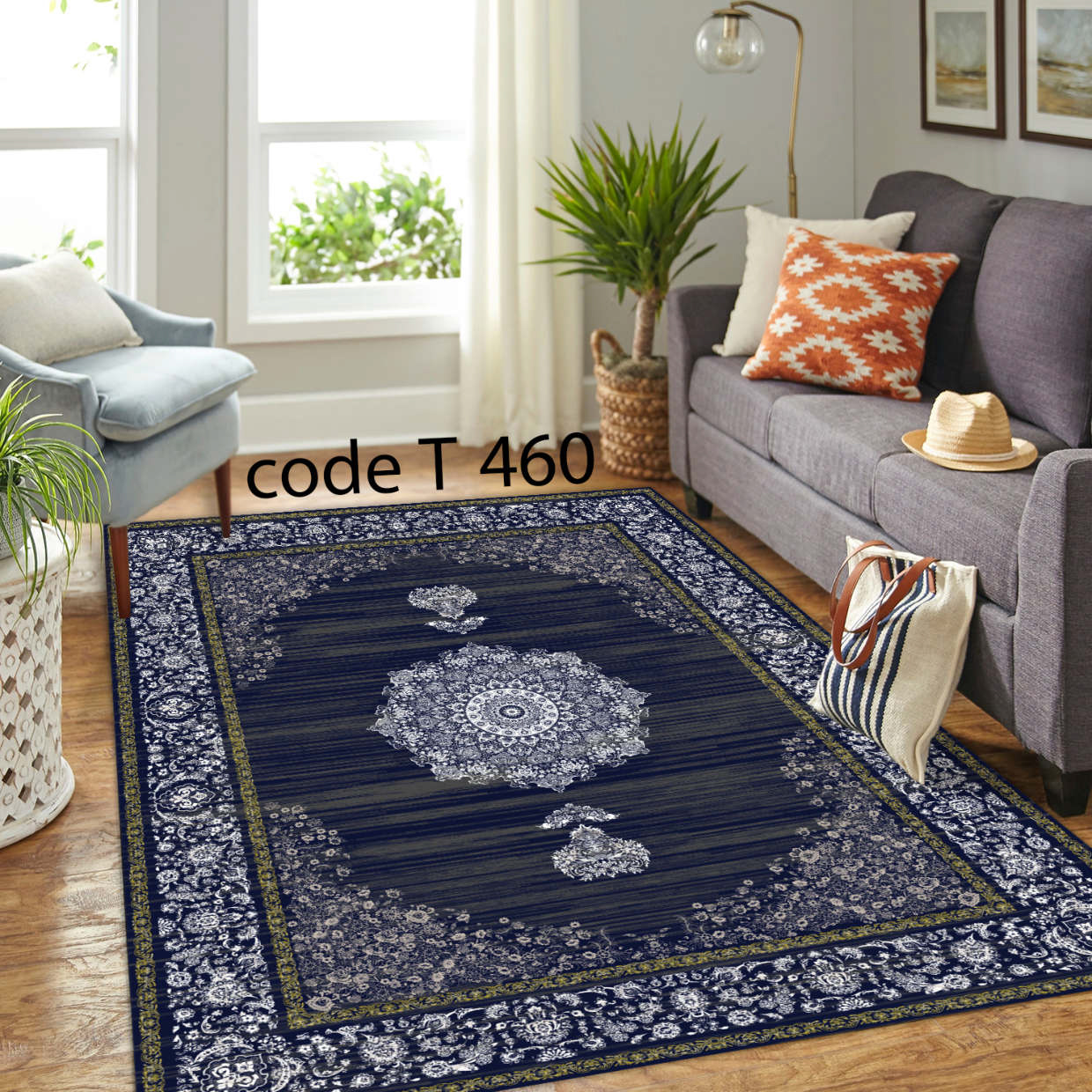 روفرشی کشدار (کاور فرش) و فرشینه و پادری کالای خواب متین کد T 460