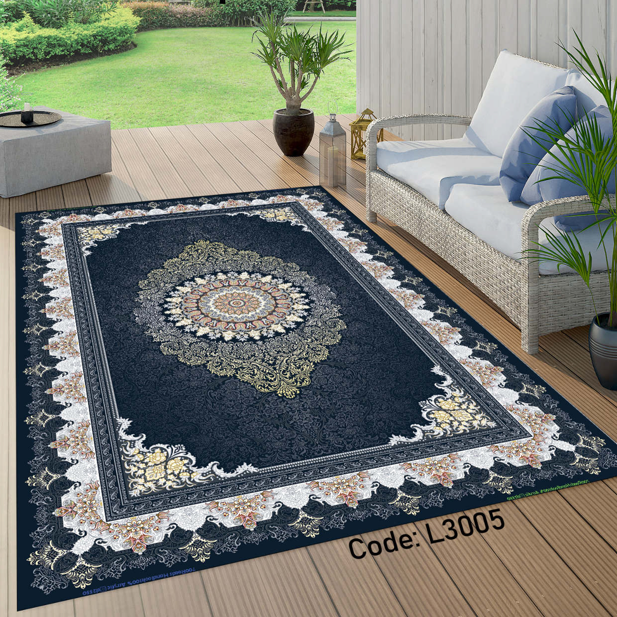 روفرشی کشدار (کاور فرش) و فرشینه و پادری کالای خواب متین کد L 3005