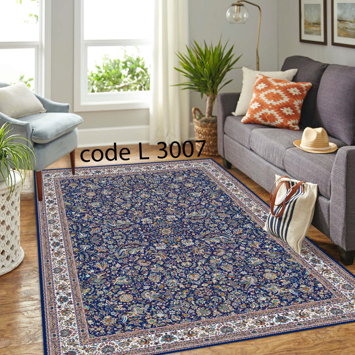 روفرشی کشدار (کاور فرش) و فرشینه و پادری کالای خواب متین کد L 3007