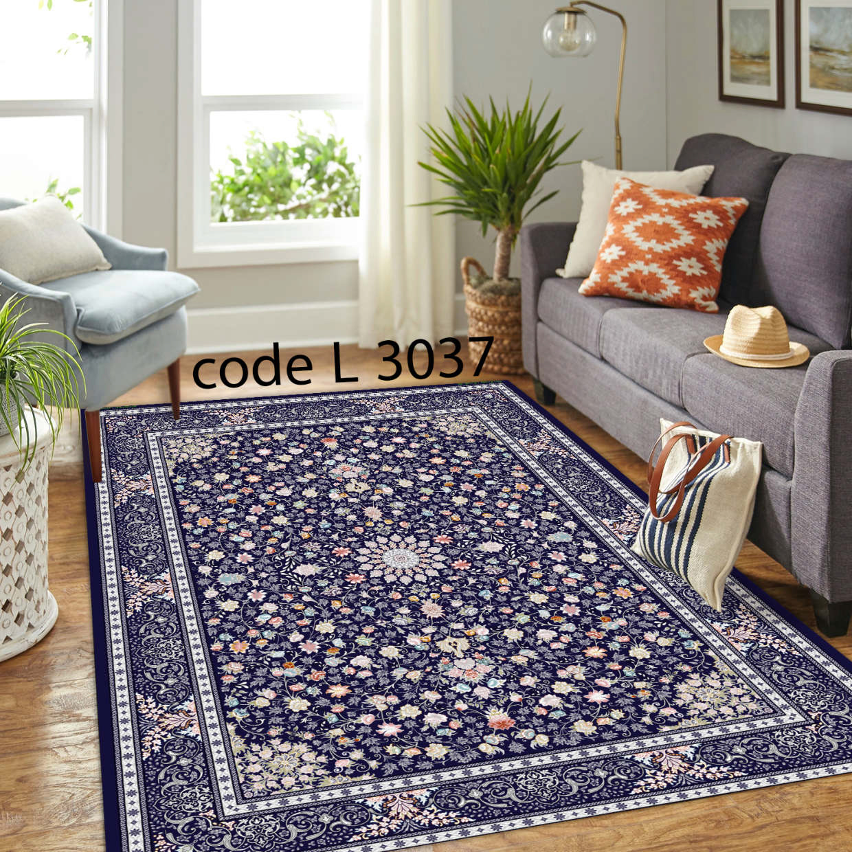 روفرشی کشدار (کاور فرش) و فرشینه و پادری کالای خواب متین کد L 3037