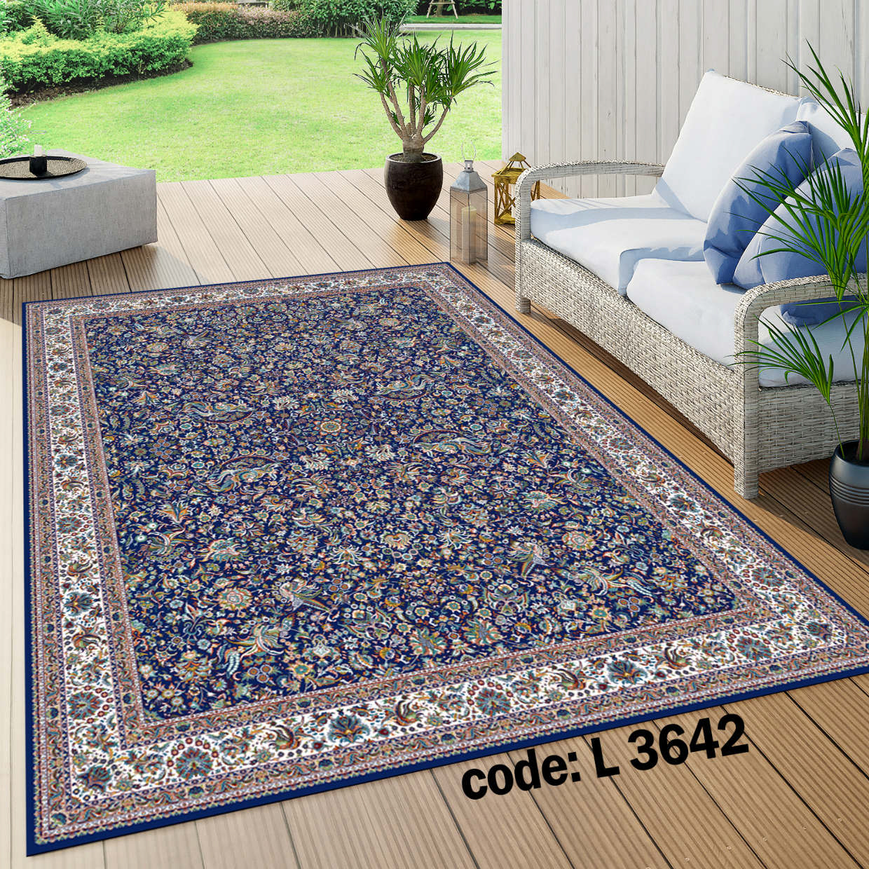 روفرشی کشدار (کاور فرش) و فرشینه و پادری کالای خواب متین کد L 3642