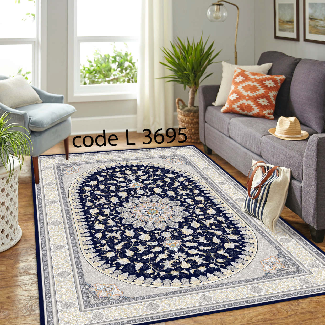 روفرشی کشدار (کاور فرش) و فرشینه و پادری کالای خواب متین کد L 3695