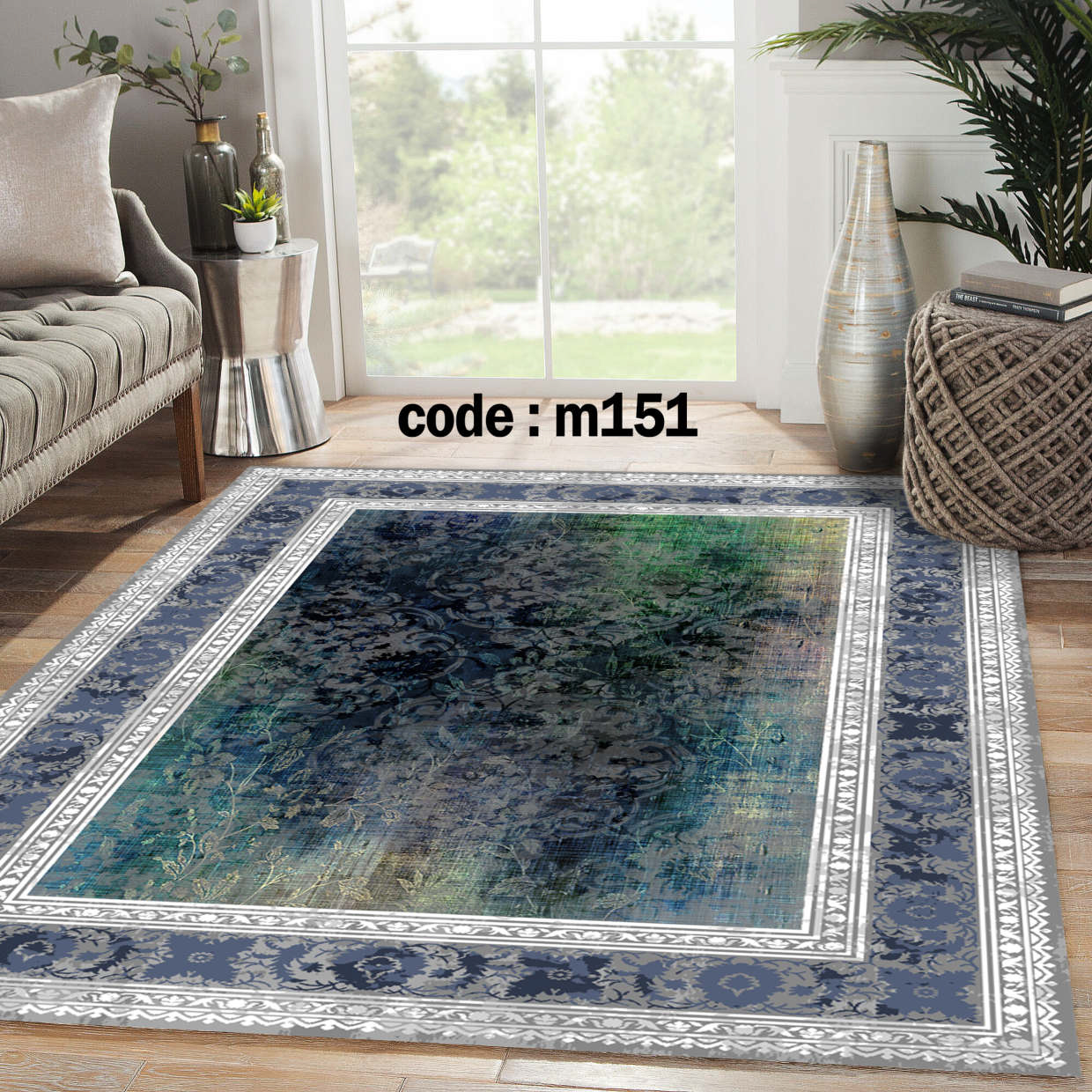 روفرشی کشدار (کاور فرش) و فرشینه و پادری کالای خواب متین کد m 151