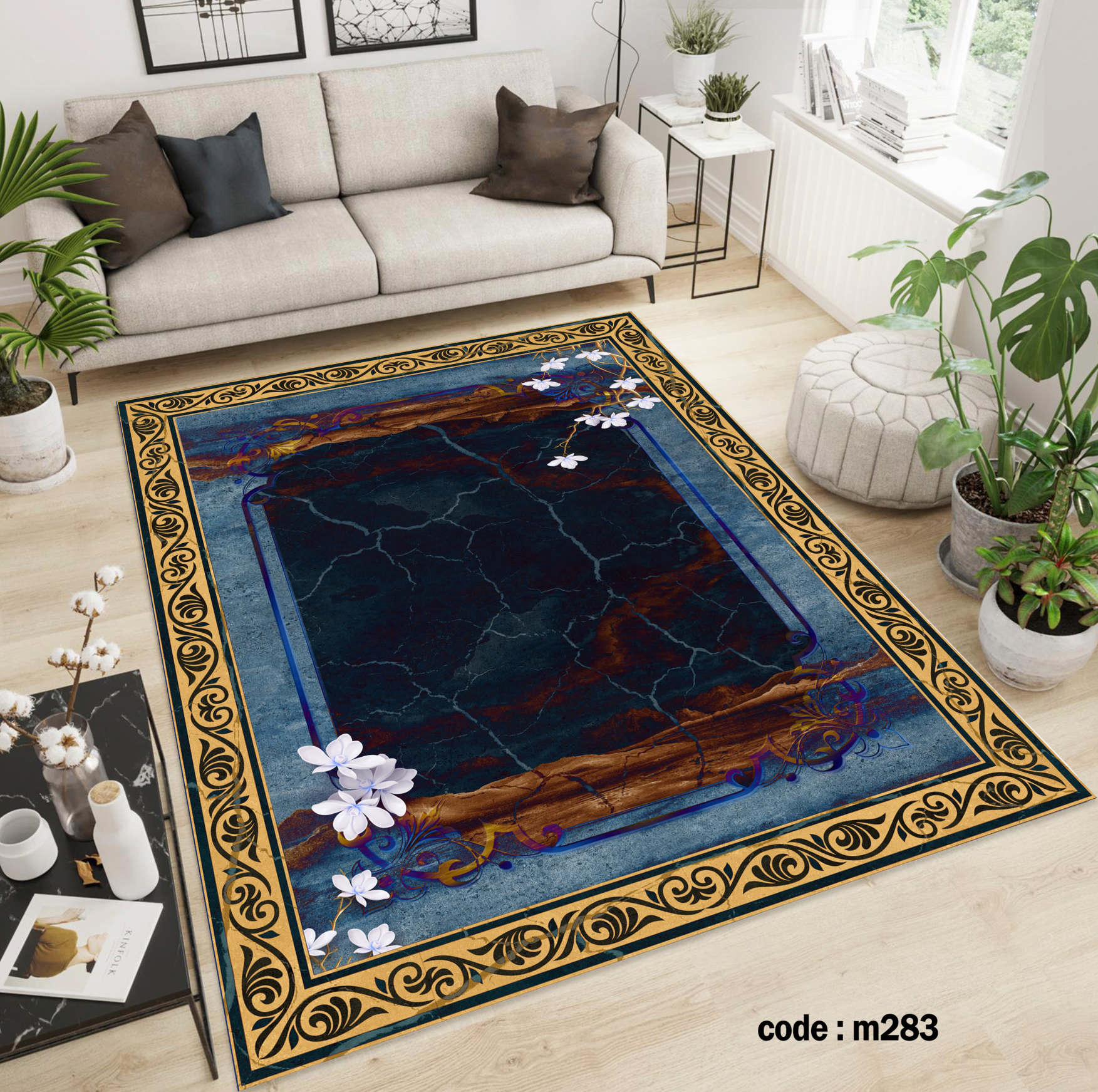 روفرشی کشدار (کاور فرش) و فرشینه و پادری کالای خواب متین کد m 283