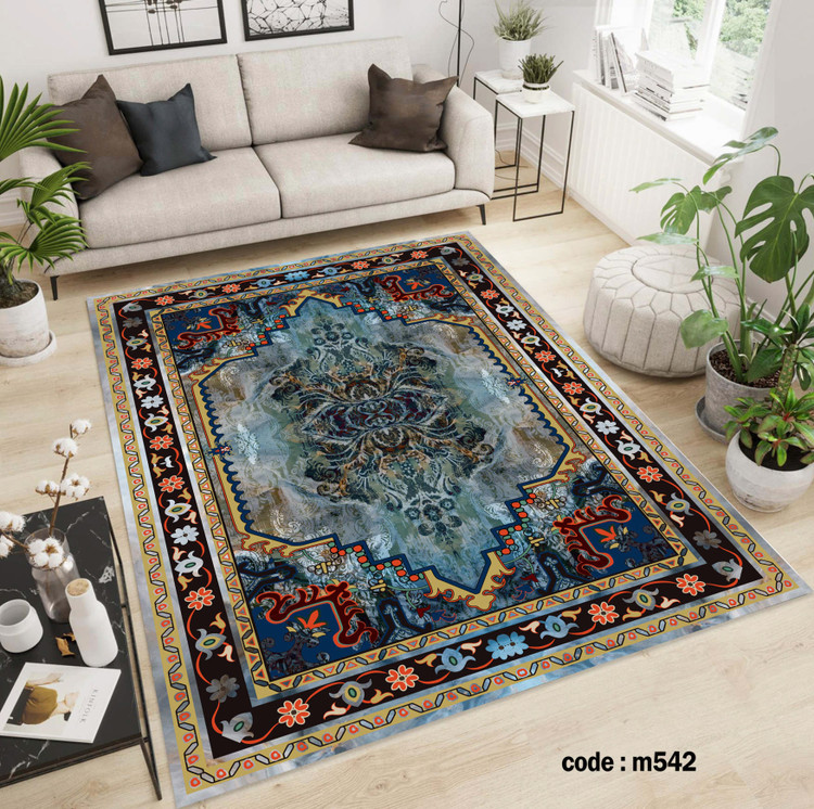 روفرشی کشدار (کاور فرش) و فرشینه و پادری کالای خواب متین کد m 542