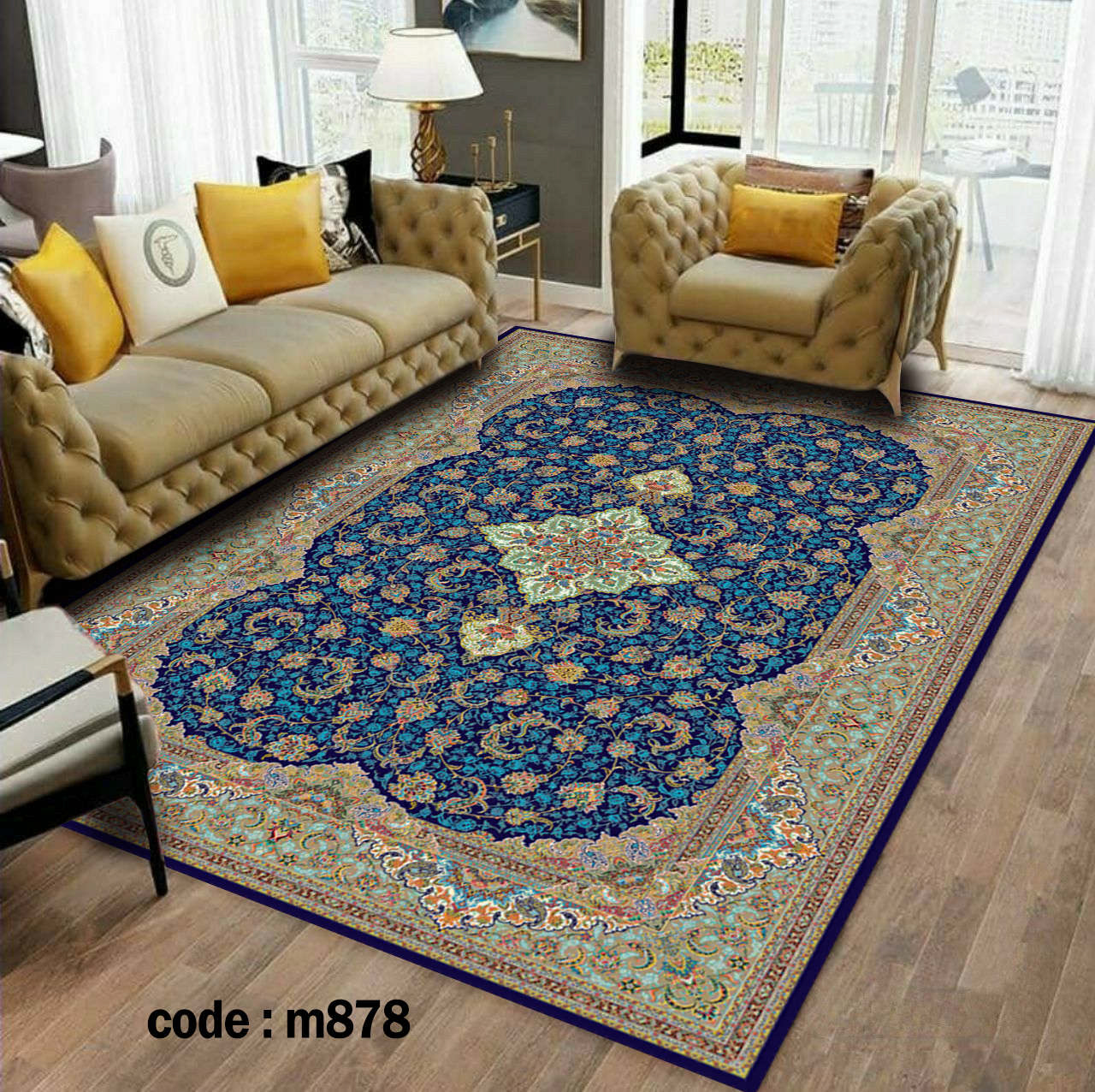 روفرشی کشدار (کاور فرش) و فرشینه و پادری کالای خواب متین کد m 878
