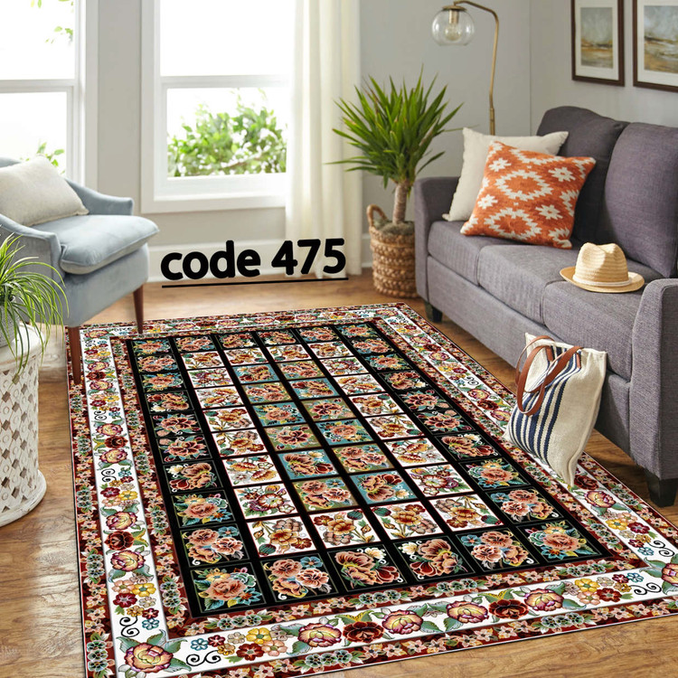 روفرشی کشدار (کاور فرش) و فرشینه و پادری کالای خواب متین کد 475