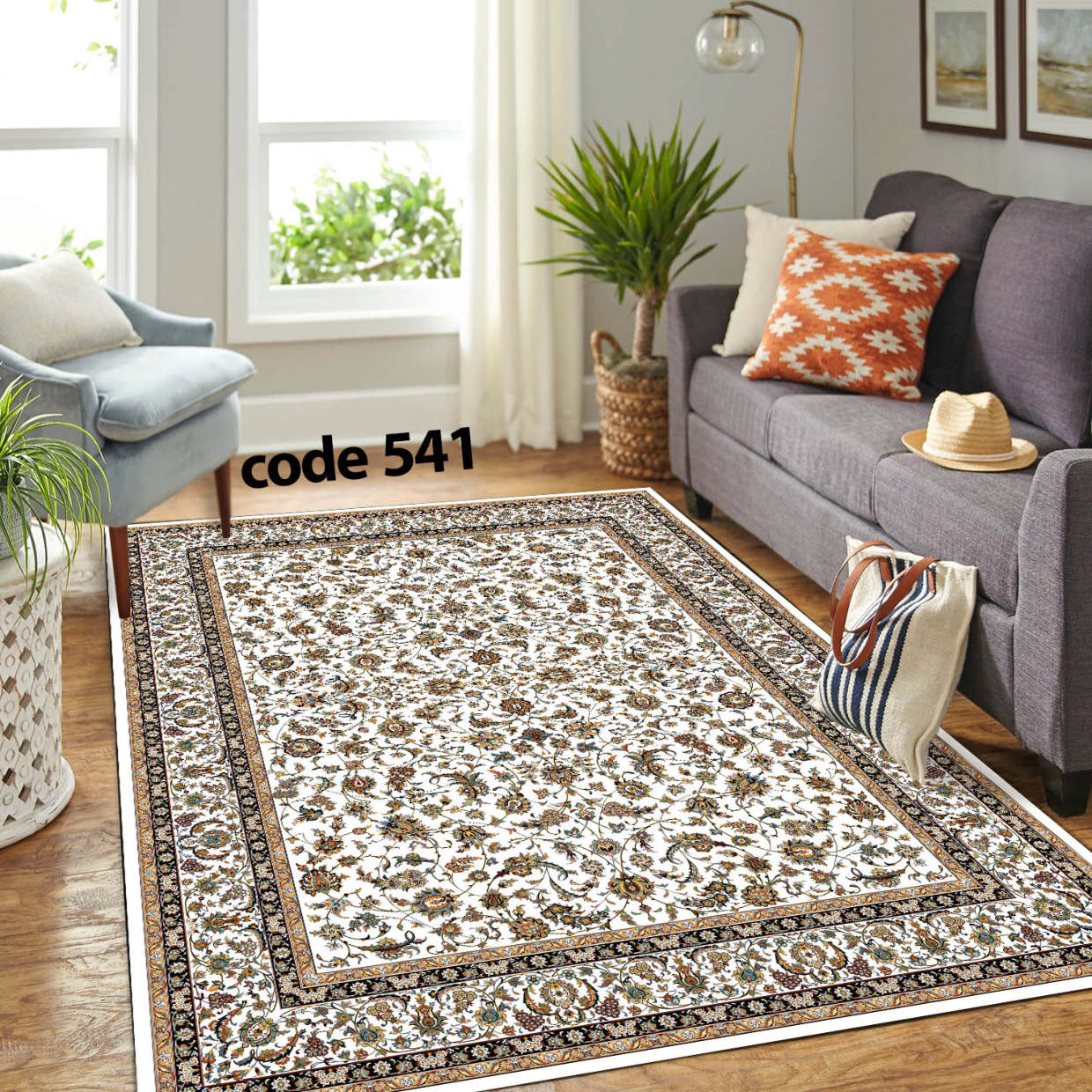 روفرشی کشدار (کاور فرش) و فرشینه و پادری کالای خواب متین کد 541
