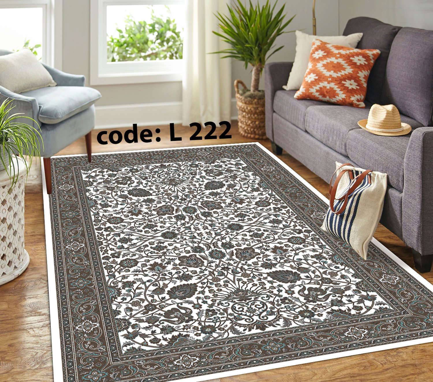 روفرشی کشدار (کاور فرش) و فرشینه و پادری کالای خواب متین کد L 222