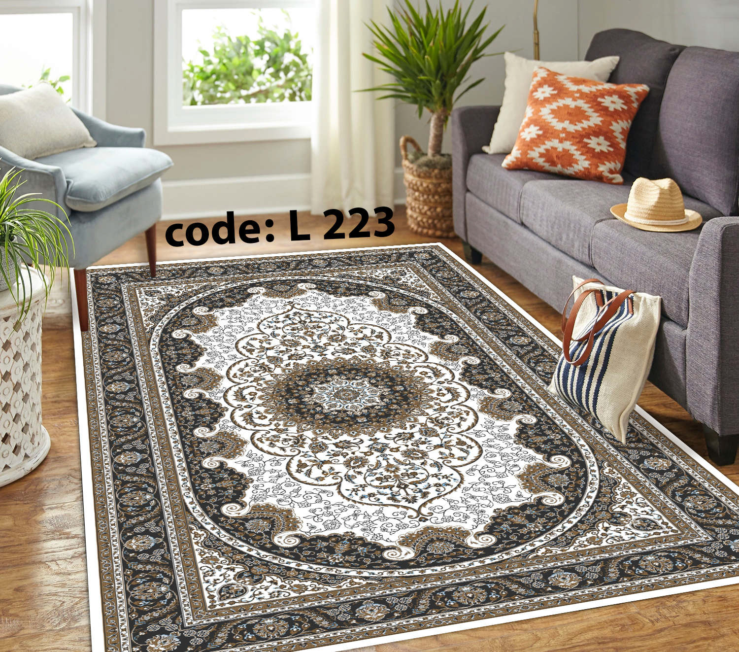 روفرشی کشدار (کاور فرش) و فرشینه و پادری کالای خواب متین کد L 223