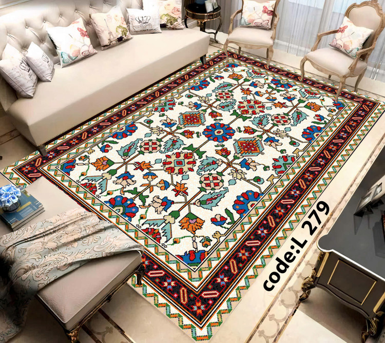 روفرشی کشدار (کاور فرش) و فرشینه و پادری کالای خواب متین کد L 279