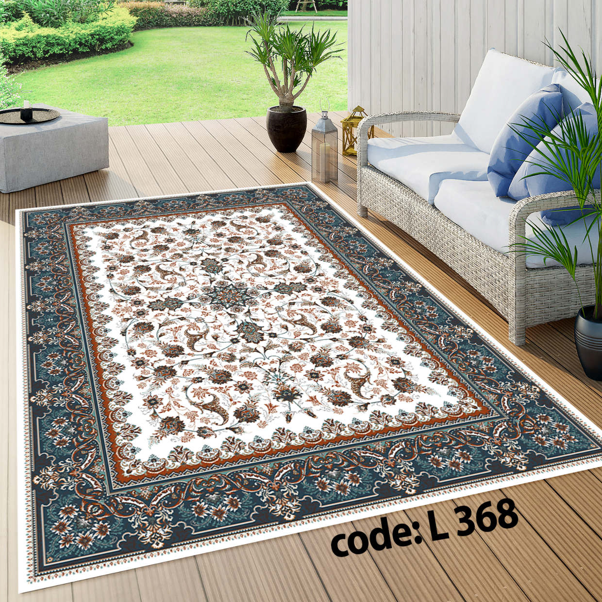 روفرشی کشدار (کاور فرش) و فرشینه و پادری کالای خواب متین کد L 368