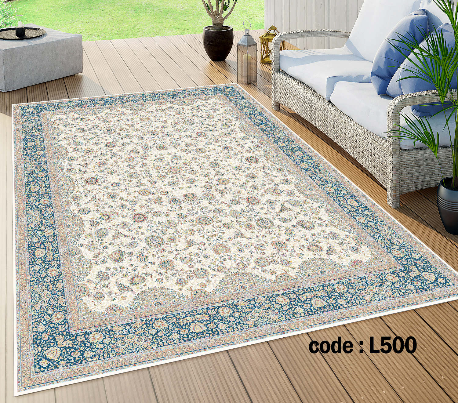 روفرشی کشدار (کاور فرش) و فرشینه و پادری کالای خواب متین کد L500
