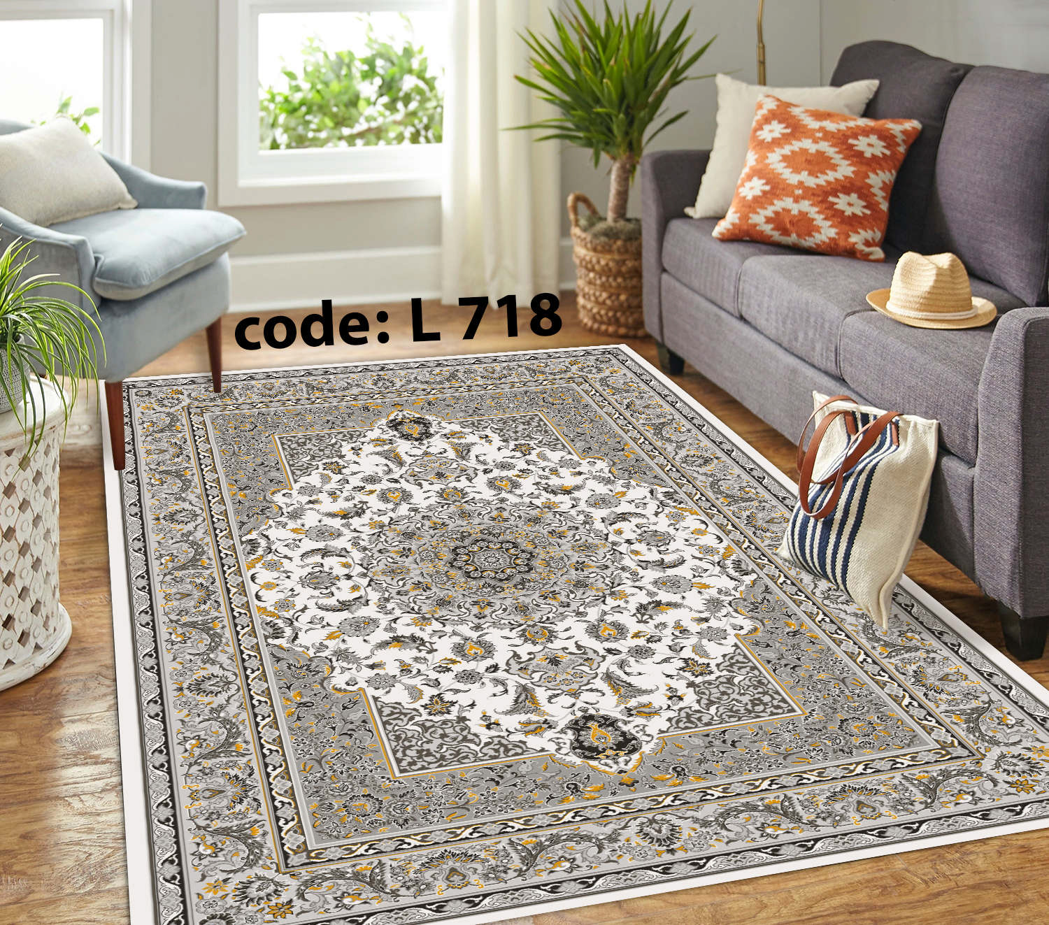 روفرشی کشدار (کاور فرش) و فرشینه و پادری کالای خواب متین کد L 718