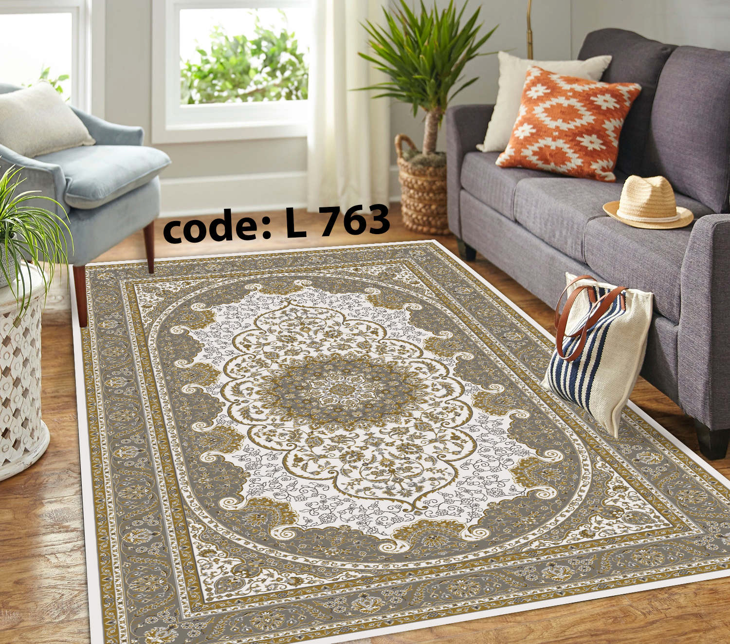 روفرشی کشدار (کاور فرش) و فرشینه و پادری کالای خواب متین کد L 763