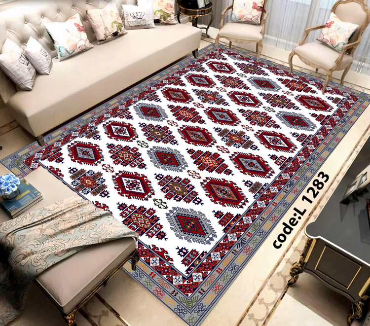 روفرشی کشدار (کاور فرش) و فرشینه و پادری کالای خواب متین کد L 1283