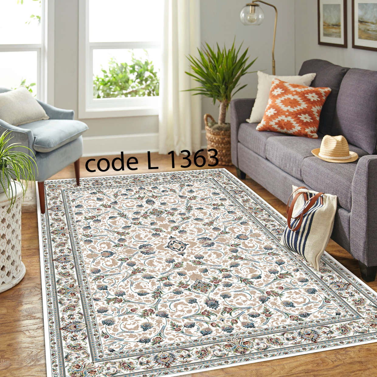 روفرشی کشدار (کاور فرش) و فرشینه و پادری کالای خواب متین کد L 1363