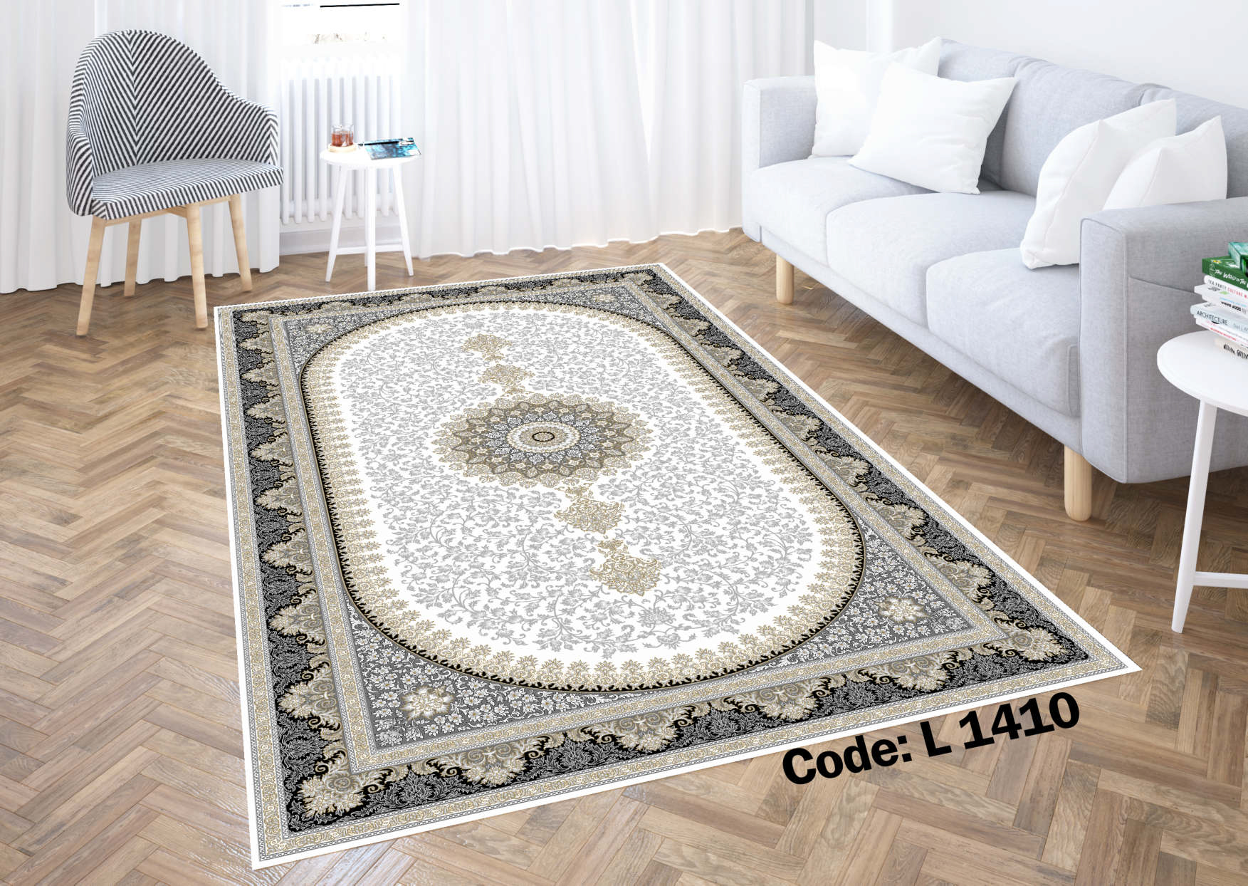 روفرشی کشدار (کاور فرش) و فرشینه و پادری کالای خواب متین کد L 1410
