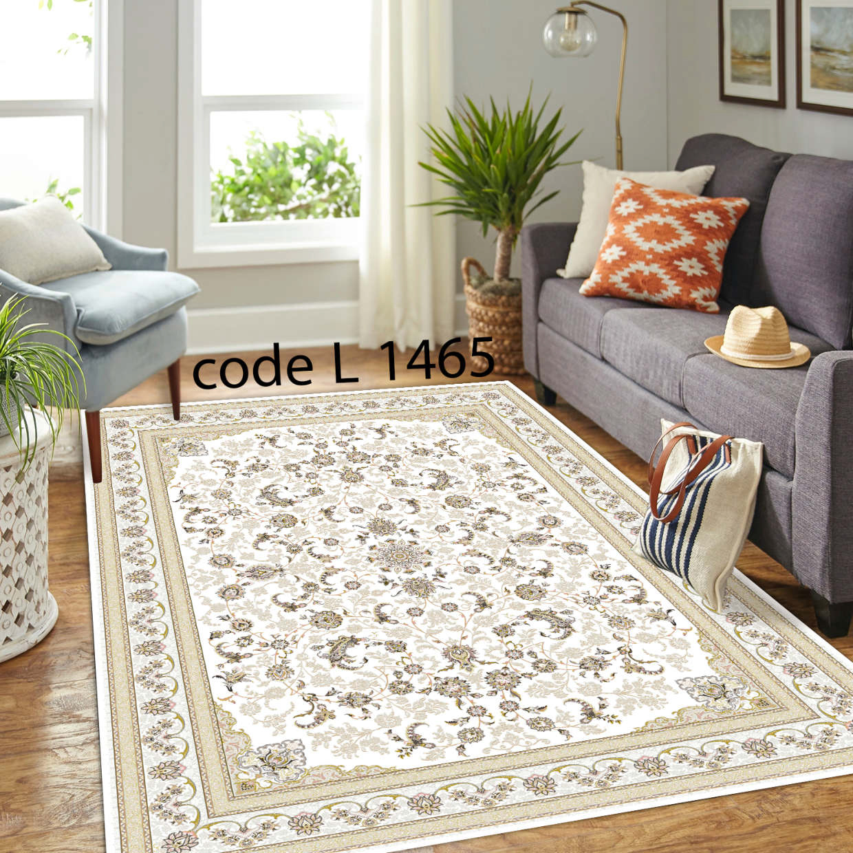 روفرشی کشدار (کاور فرش) و فرشینه و پادری کالای خواب متین کد L 1465
