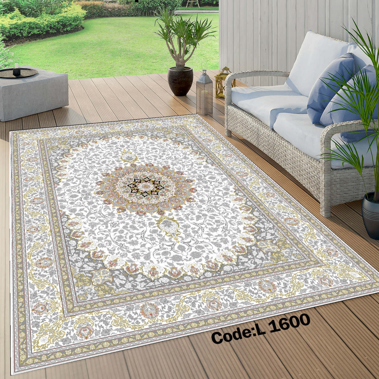 روفرشی کشدار (کاور فرش) و فرشینه و پادری کالای خواب متین کد L 1600