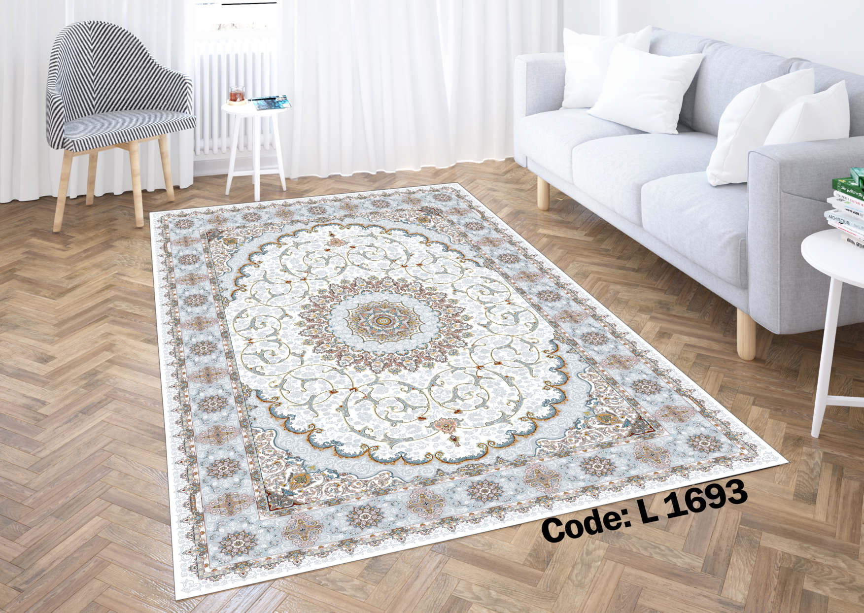 روفرشی کشدار (کاور فرش) و فرشینه و پادری کالای خواب متین کد L 1693