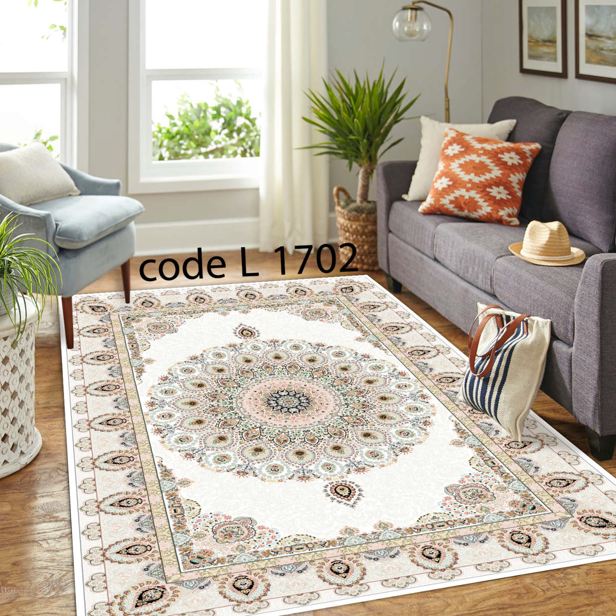 روفرشی کشدار (کاور فرش) و فرشینه و پادری کالای خواب متین کد L 1702