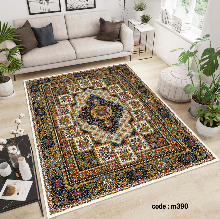 روفرشی کشدار (کاور فرش) و فرشینه و پادری کالای خواب متین کد m390