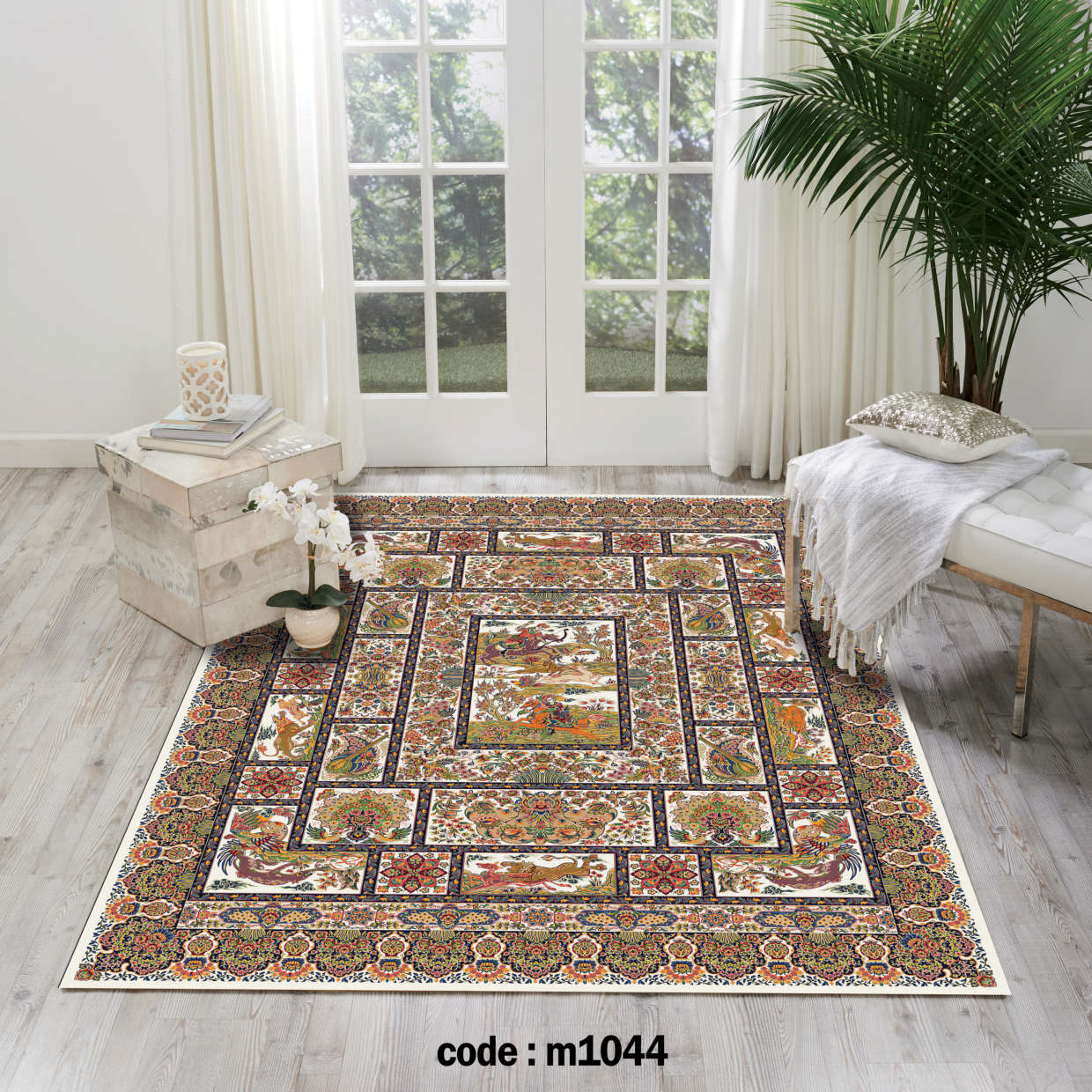 روفرشی کشدار (کاور فرش) و فرشینه و پادری کالای خواب متین کد m1044