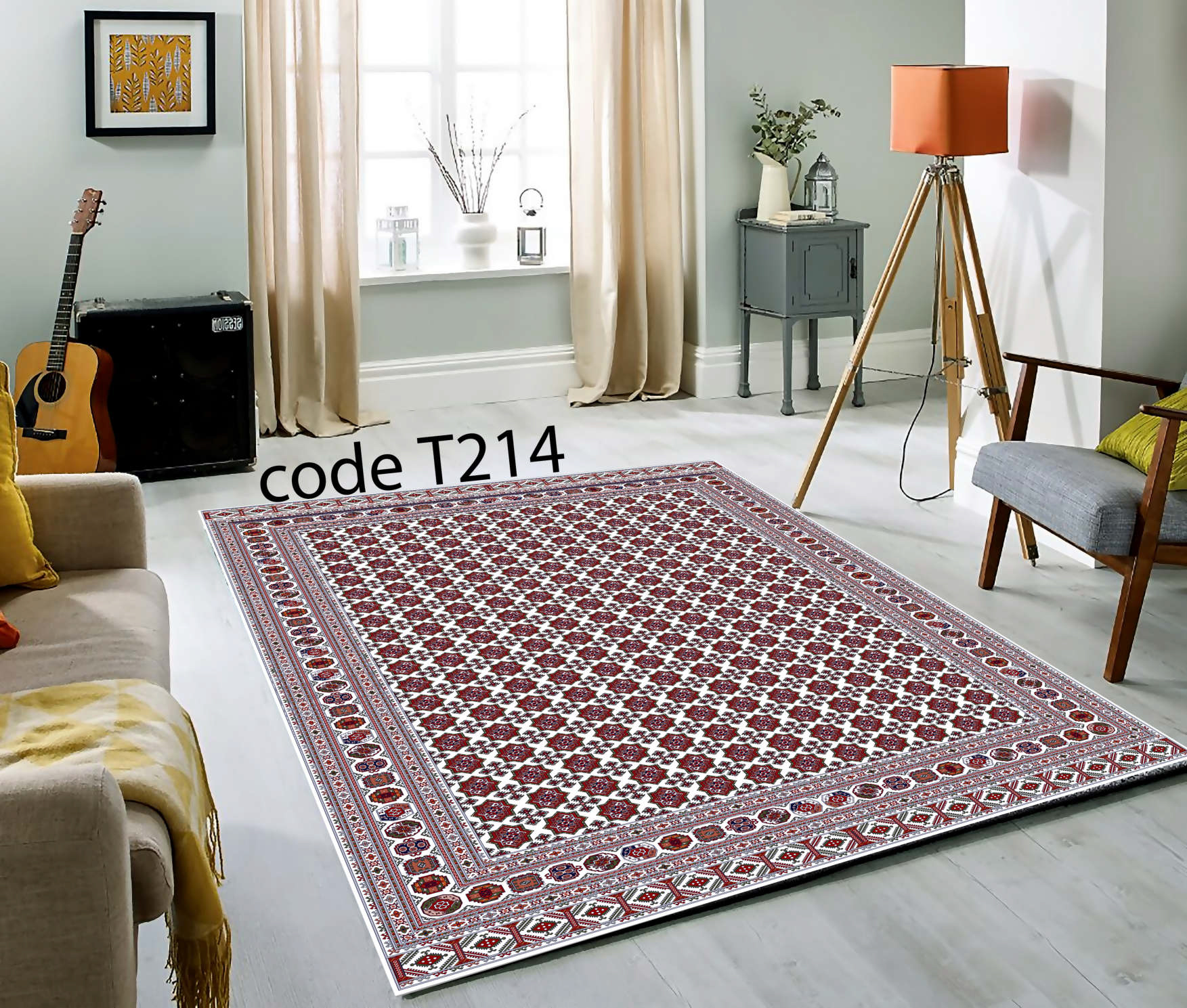 روفرشی کشدار (کاور فرش) و فرشینه و پادری کالای خواب متین کد T214