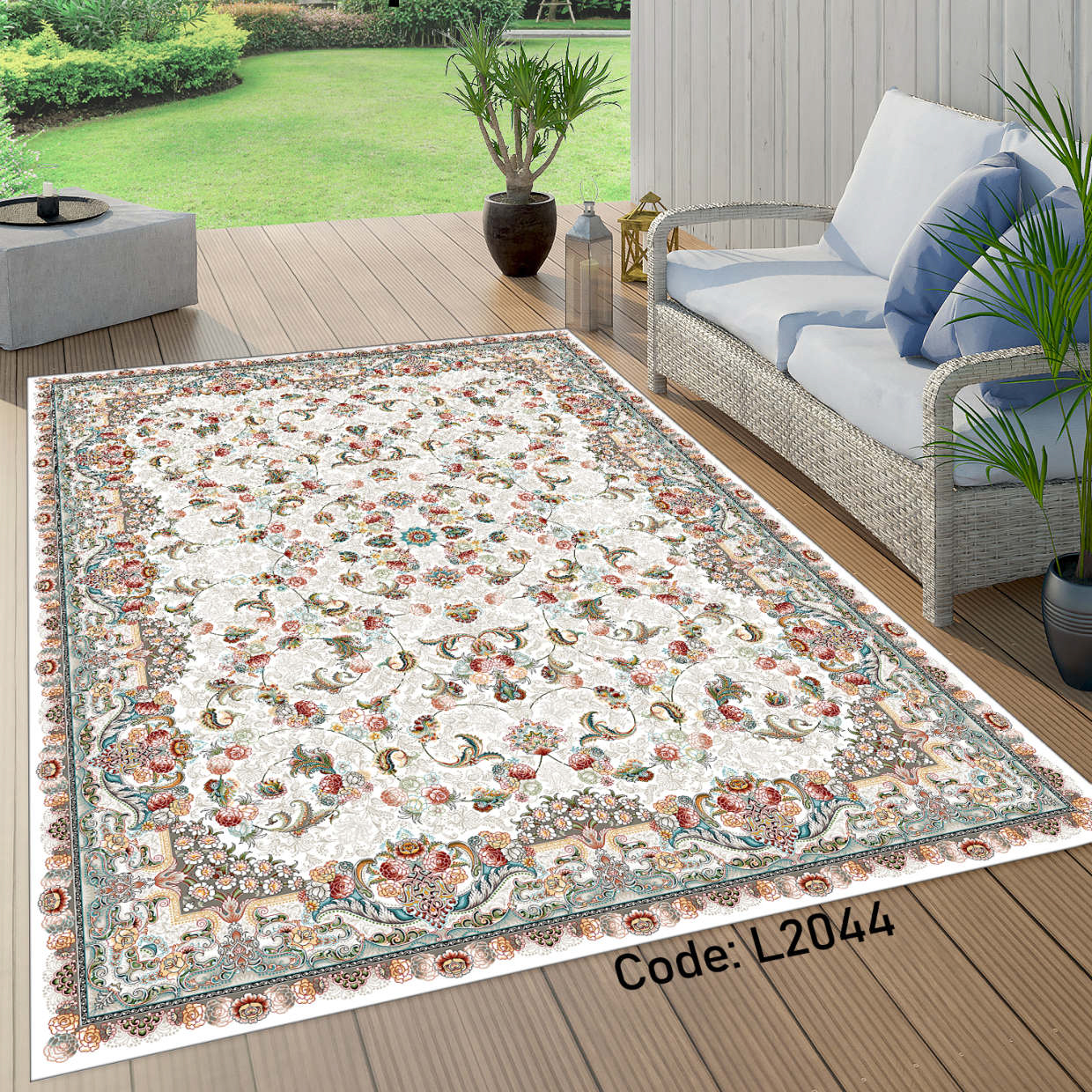روفرشی کشدار (کاور فرش) و فرشینه و پادری کالای خواب متین کد L2044