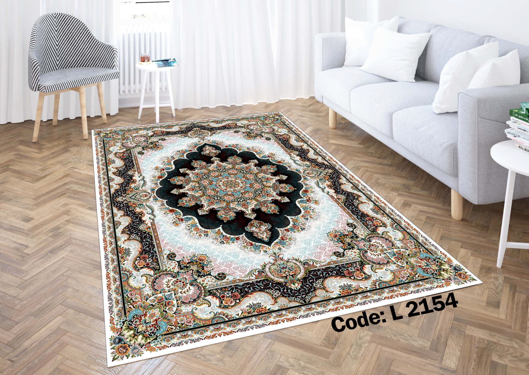 روفرشی کشدار (کاور فرش) و فرشینه و پادری کالای خواب متین کد L 2154