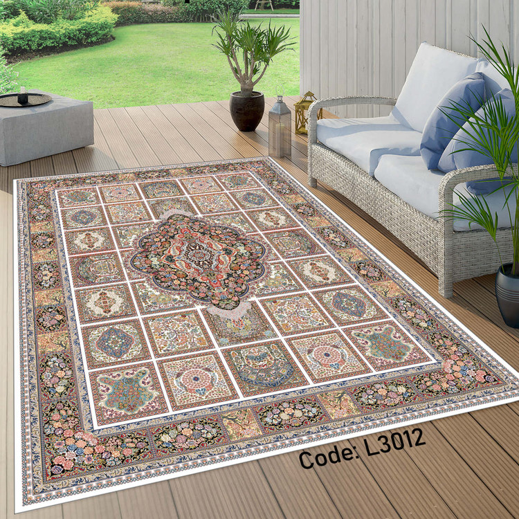 روفرشی کشدار (کاور فرش) و فرشینه و پادری کالای خواب متین کد L3012
