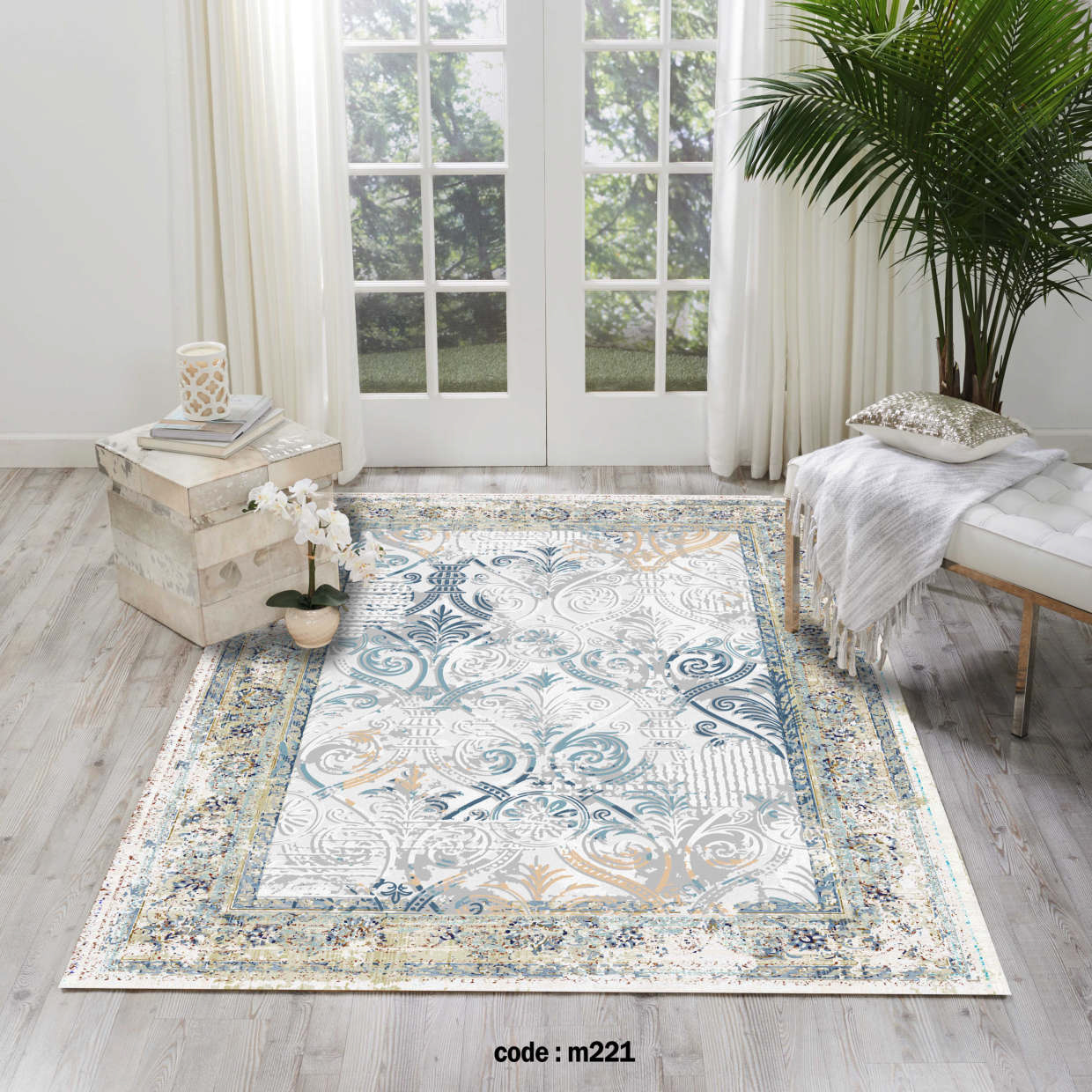 روفرشی کشدار (کاور فرش) و فرشینه و پادری کالای خواب متین کد m221