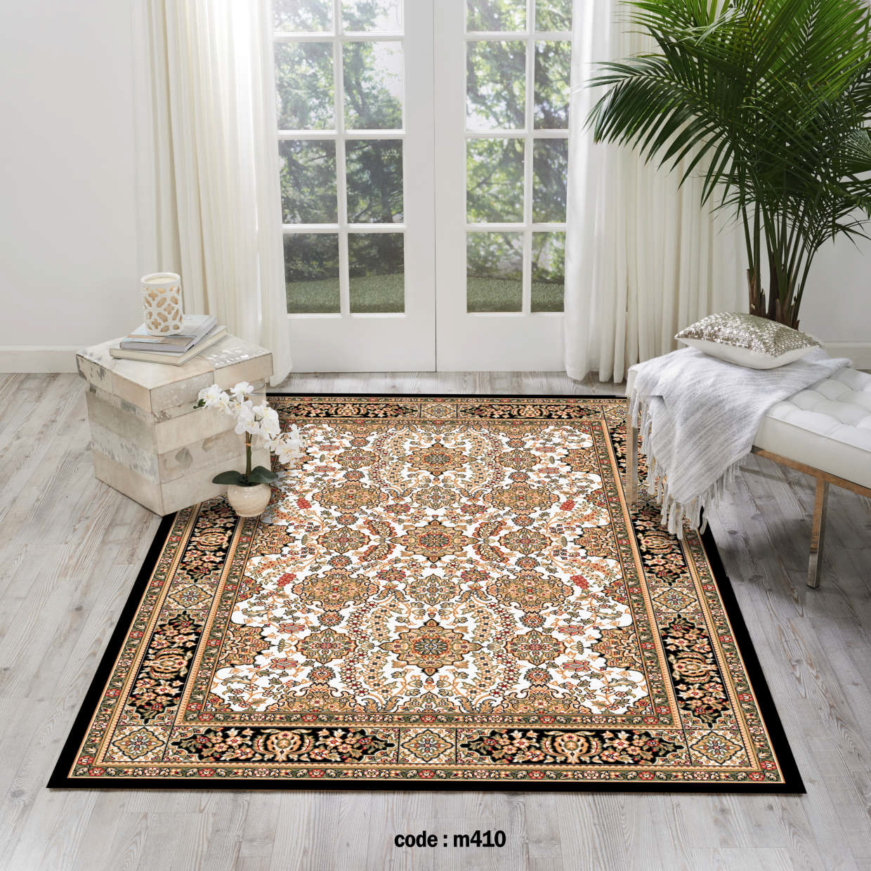 روفرشی کشدار (کاور فرش) و فرشینه و پادری کالای خواب متین کد m410